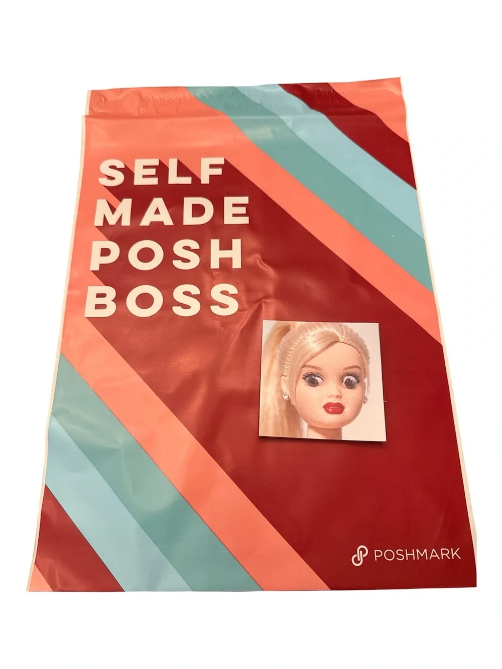 10 Self Made Posh Boss Shipping Bags & Funny Sticky Note Pad